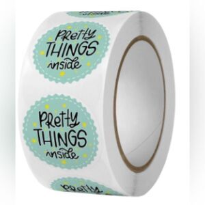 500 Pretty Things Inside Stickers small business 1in round NWT​​​